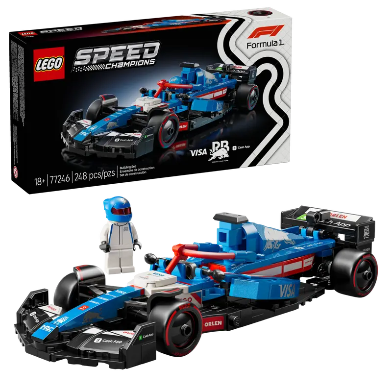LEGO® Speed Champions Visa Cash App RB F1® Team (77246) – Carro de Fórmula 1