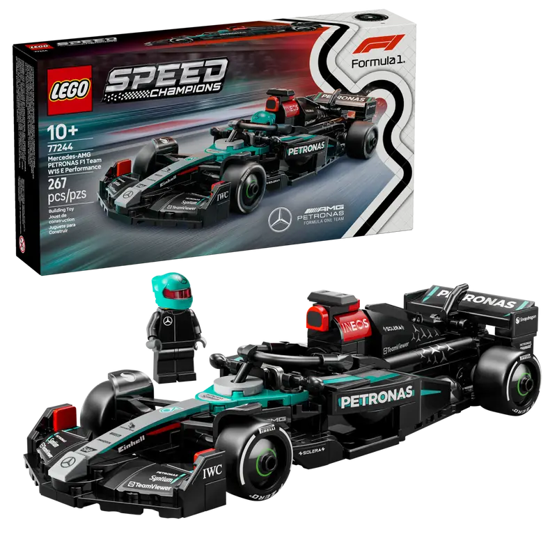 LEGO® Speed Champions Mercedes-AMG PETRONAS F1 Team (77244) – Carro de Fórmula 1