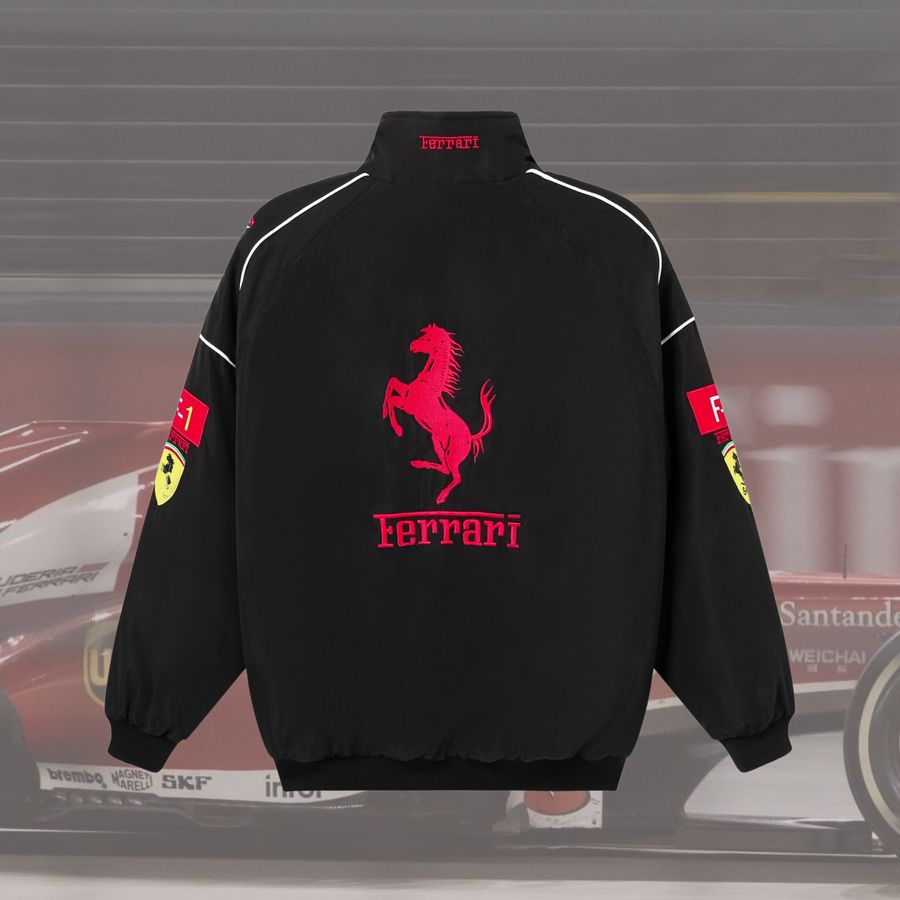 Jaqueta FERRARI F1 Vintage FULL BLACK