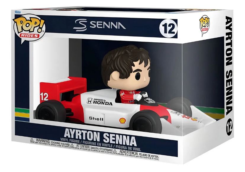 Funko Pop! Rides – Ayrton Senna no Carro #12 🏁🇧🇷