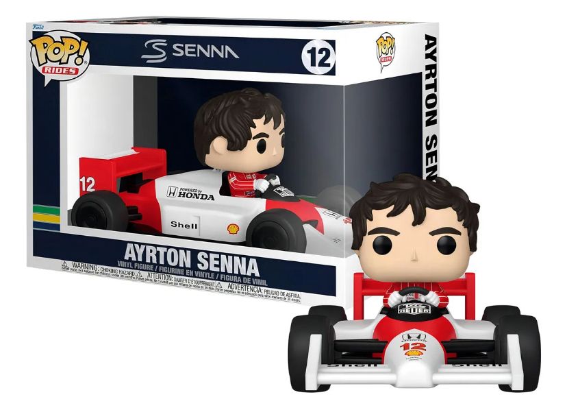 Funko Pop! Rides – Ayrton Senna no Carro #12 🏁🇧🇷